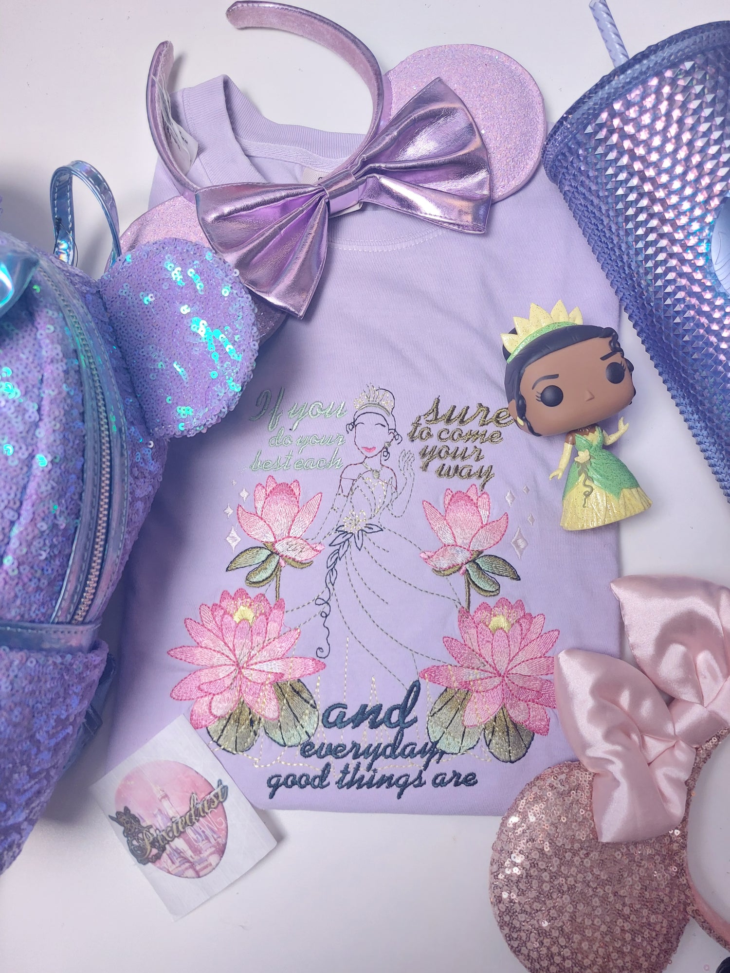 Embroidered princess tiana shirt
