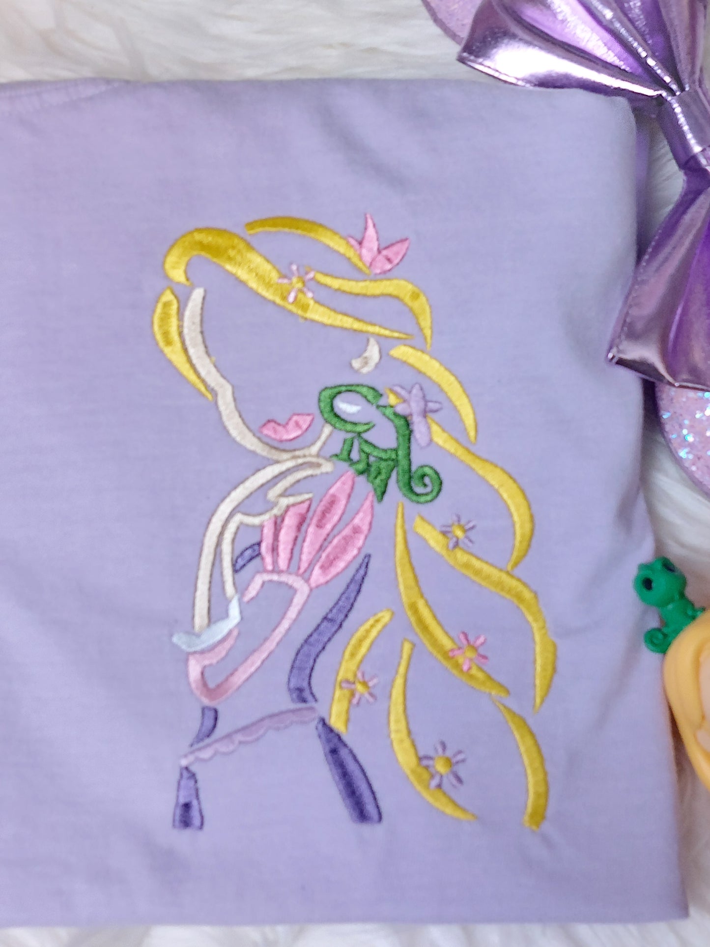 Rapunzel embroidered comfort color tshirt