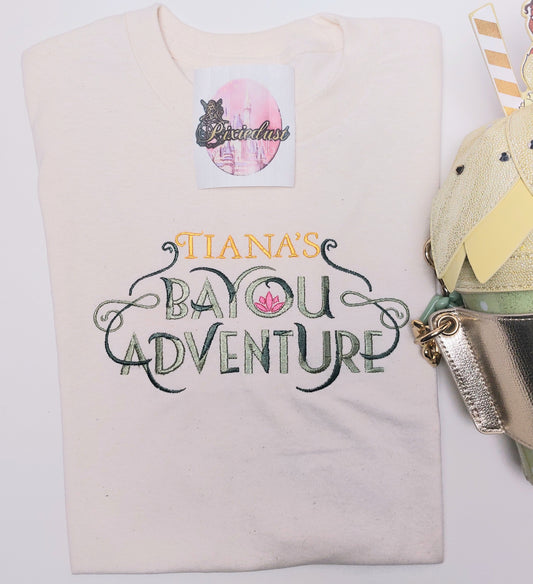 Princess and the frog embroidered tshirt Bayou tshirt Bayou adventures