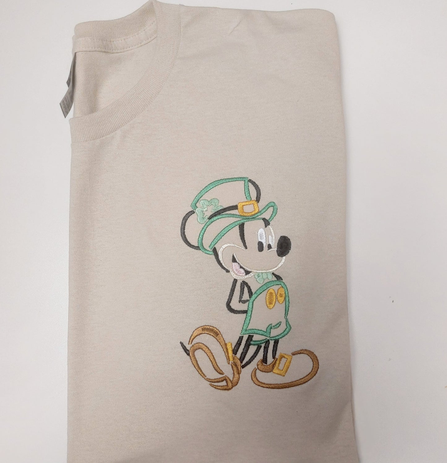 Mickey St.Patrick's Day embroidered sweatshirt by Pixiedust Gang
