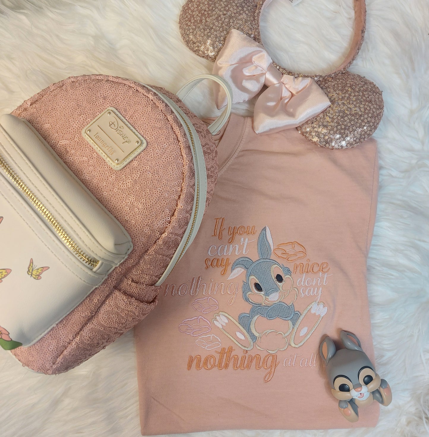 Thumper say nothing at all embroidered shirt