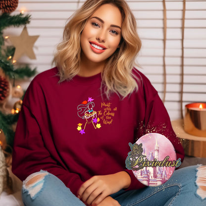 Paint with the colors of the wind Pocahontas embroidered sweatshirt