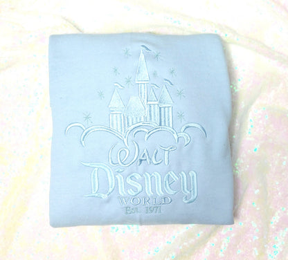 UV color changing embroidered disney sweatshirt