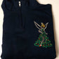 Tinkerbell Christmas tree embroidered sweatshirt