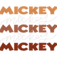 Ombre neutral Mickey embroidered sweatshirt